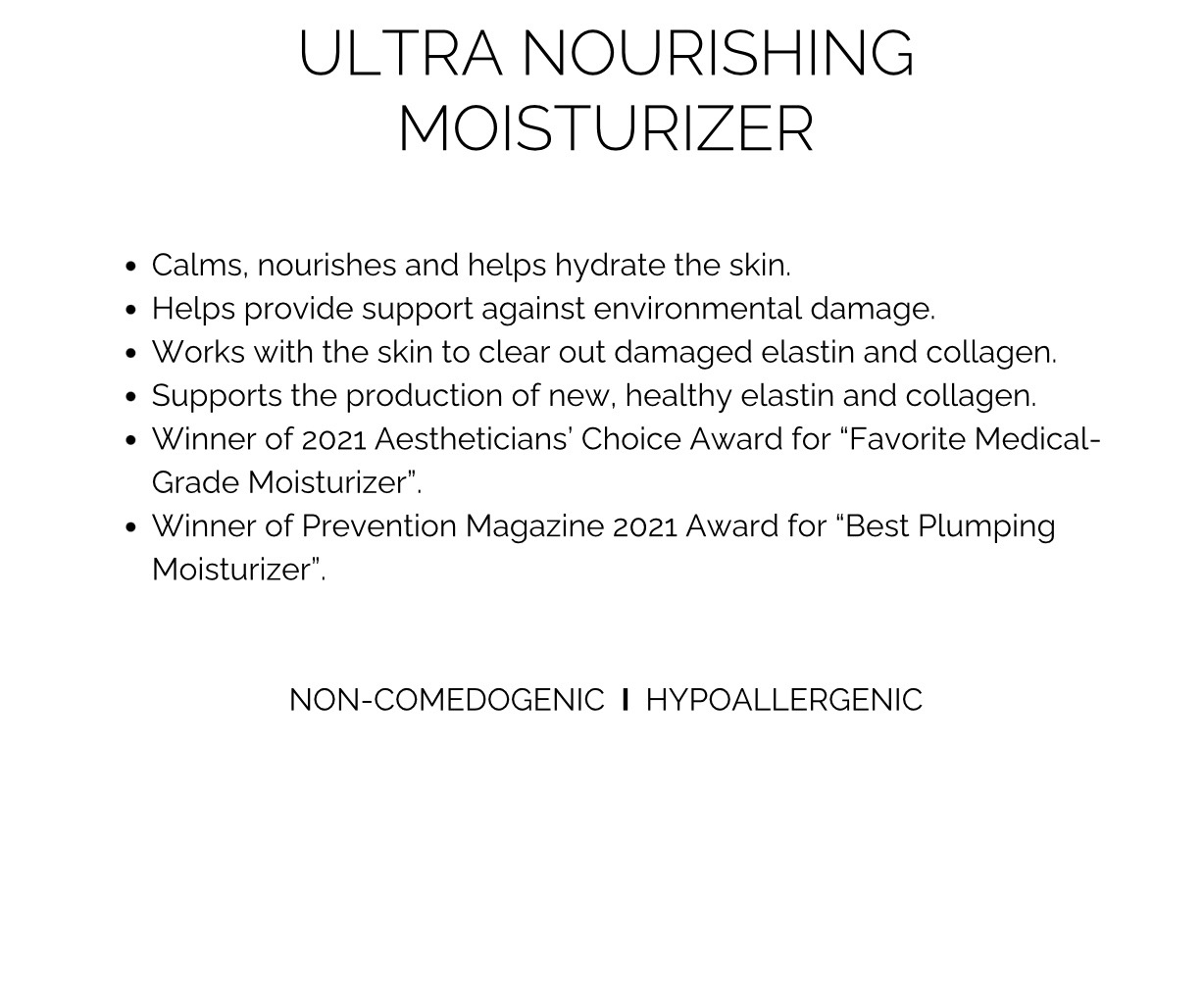 skincare - ultra nourishing moisturizer