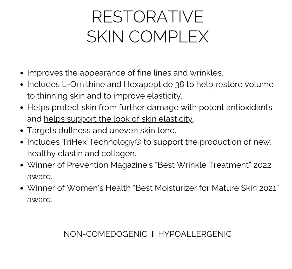 Restorative Skin Complex - info