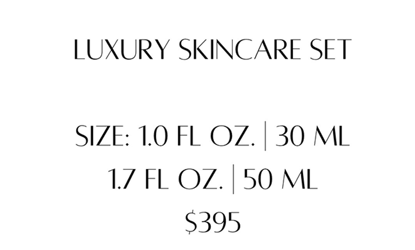 luxury skincare set