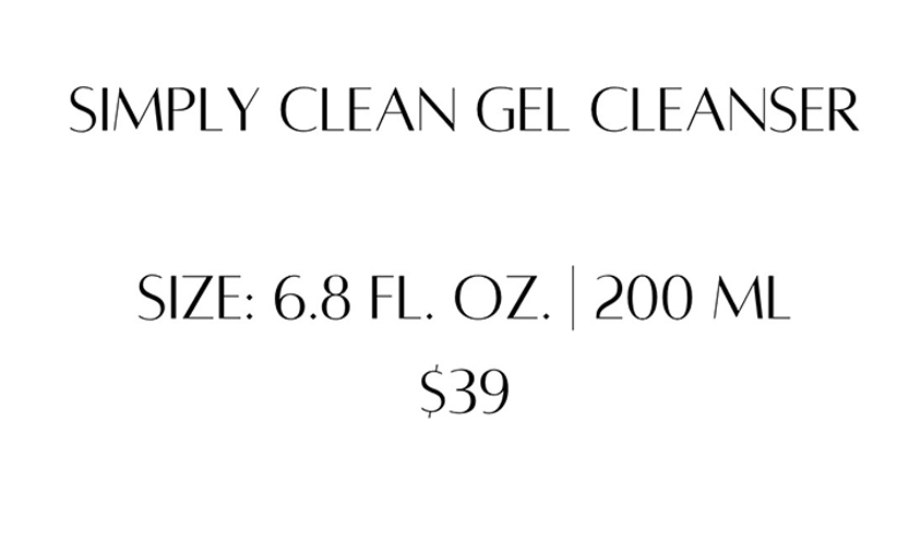 simply clean gel cleanser